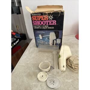 WearEver 70001 Super Shooter Electric Canapé Cookie Candy Maker Press In Box